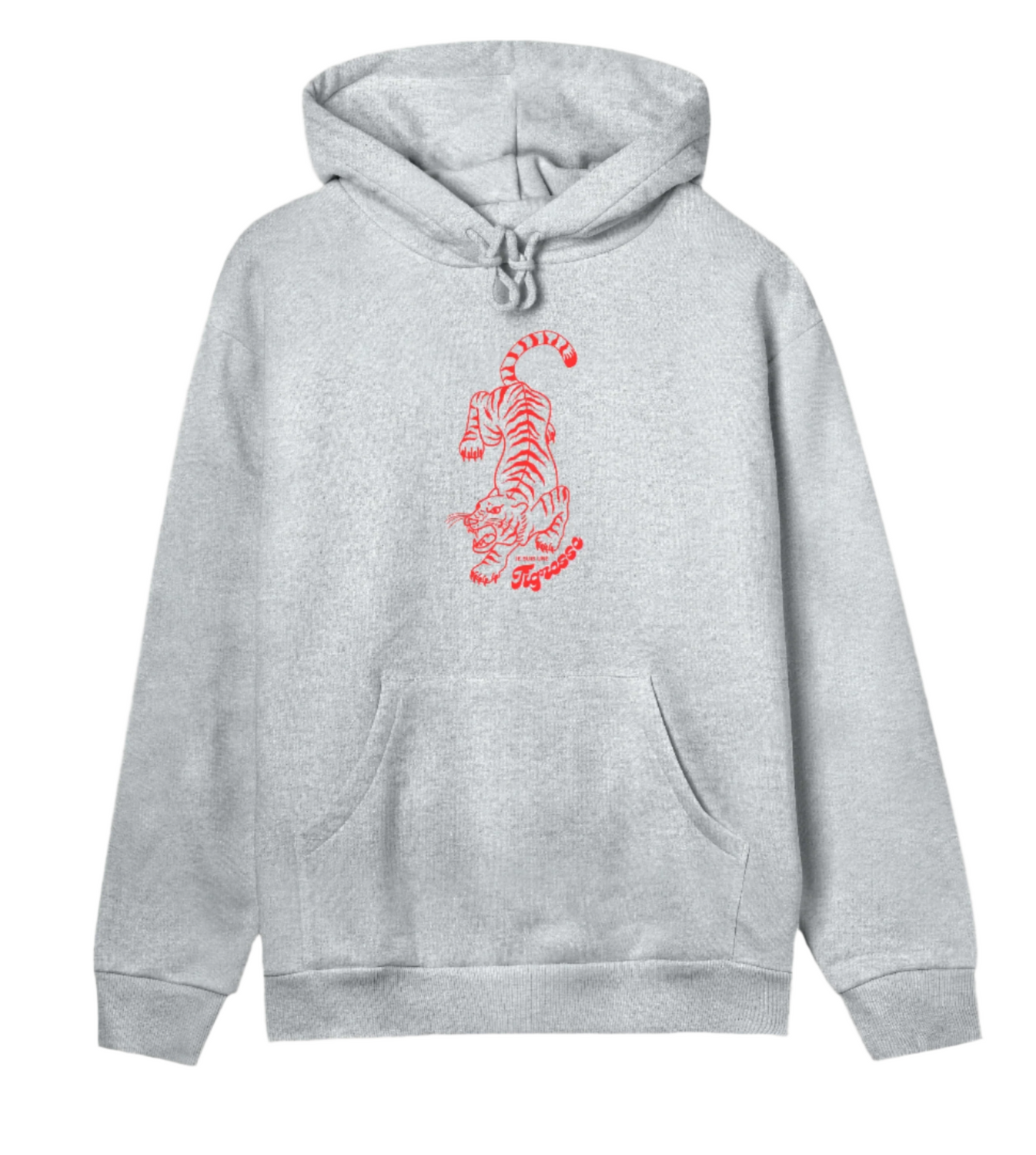 WOMEN’S regular hoodie | Je suis une tigresse | off white/grey |