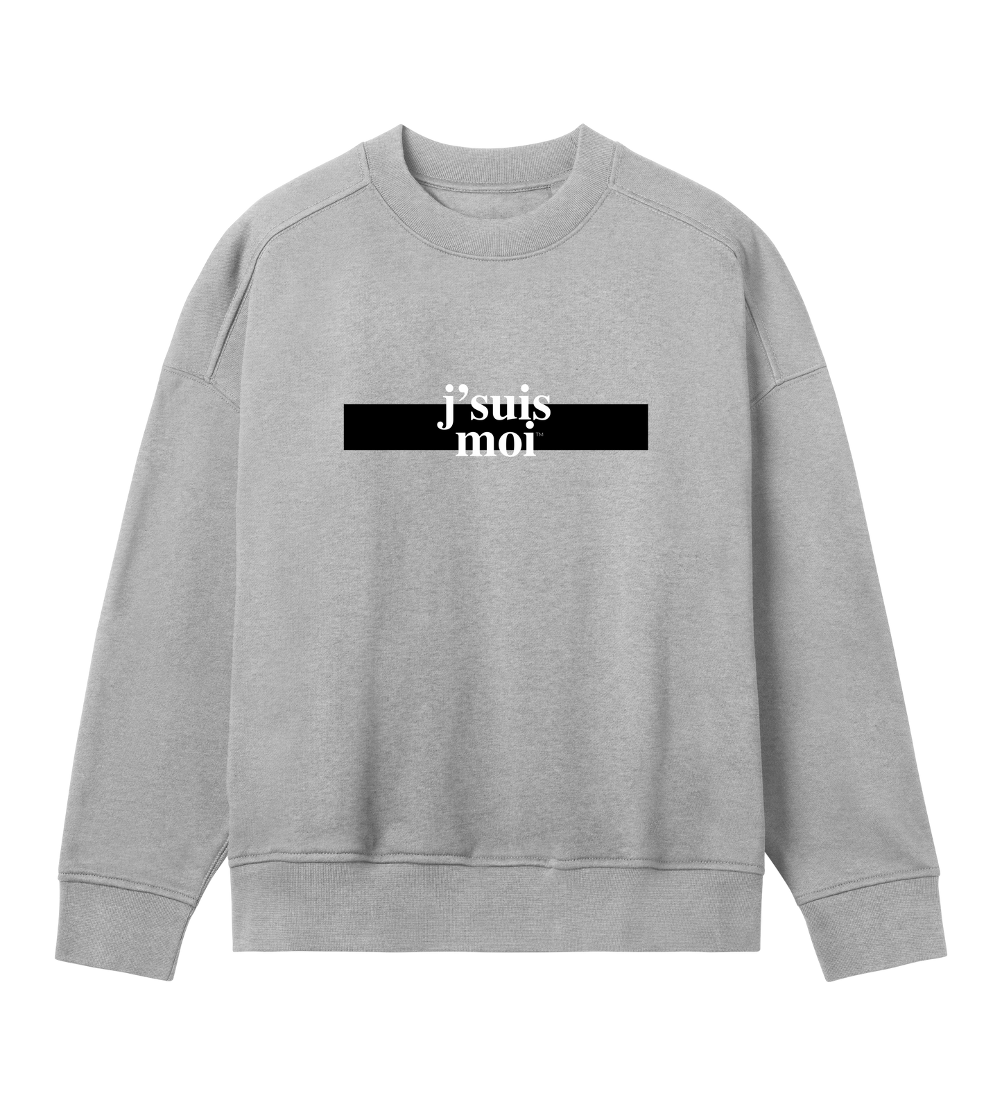 Women's oversized sweatshirt | j'suis moi | grey melange |