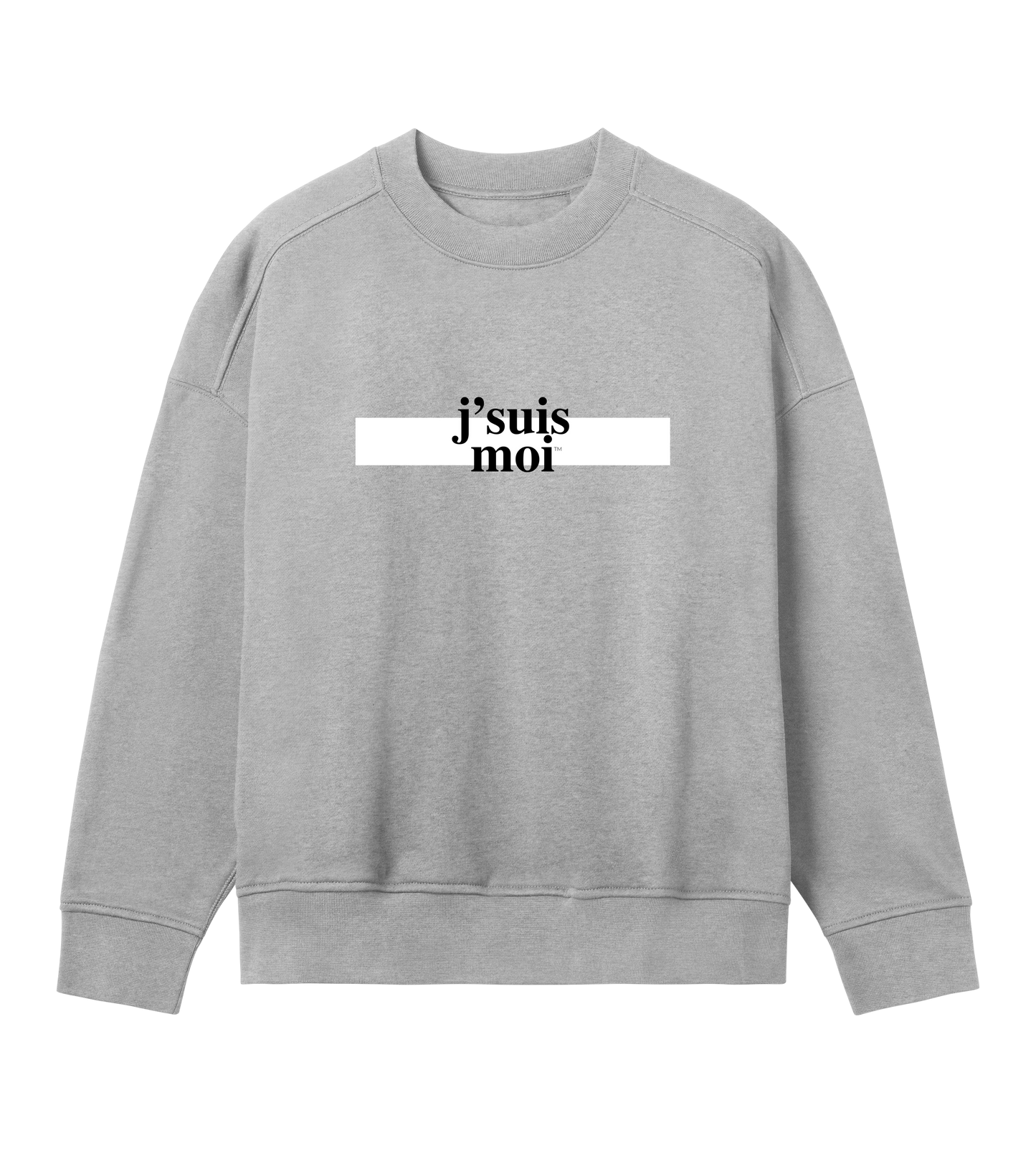 Women's oversized sweatshirt | j'suis moi | grey melange |